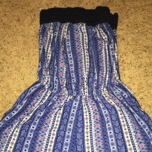 Patterned , no strap ,romper